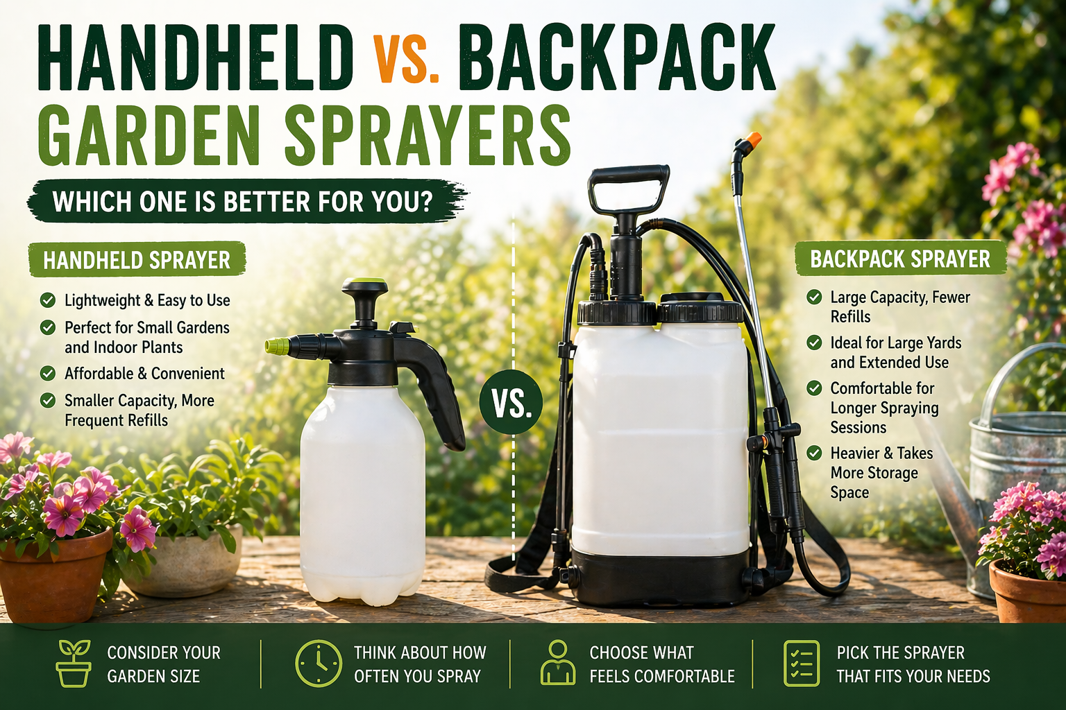 Handheld vs Backpack Garden Sprayers: Which One Is Better?