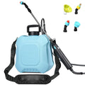 2 Gallon Electric Garden Sprayer Retractable Wand 4 Nozzles USB Rechargeable 2000mAh Jumpsub
